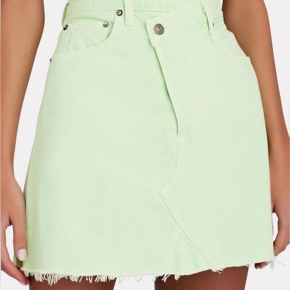 AGOLDE Criss Cross Mini Denim Skirt - Picture 3 of 15